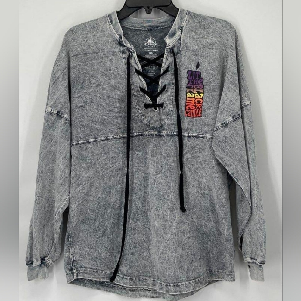 Disney Parks Hocus Pocus Black Flame Spirit Jersey XS